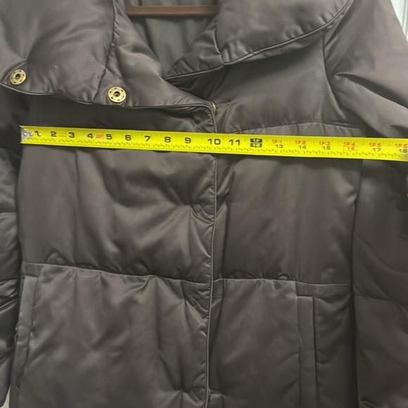 Theory Brown Down Puffer Winter Coat size Medium - Picture 9 of 12